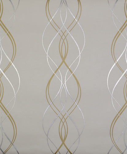 NW3549 Aurora Gold/Pearl/Silver Wallpaper