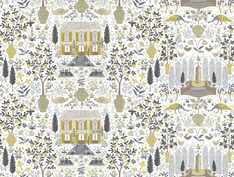 RI5107 Linen/Gold Camont Wallpaper