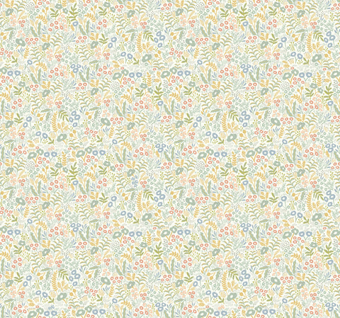 RI5127 Light Mustard Tapestry Wallpaper