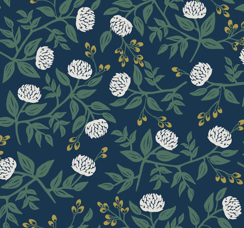 RI5149 Navy Peonies Wallpaper