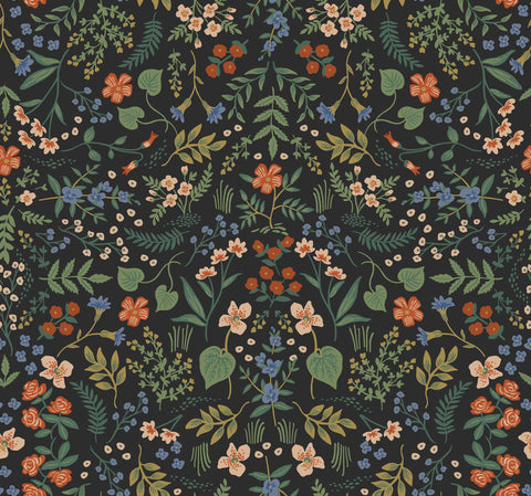 RI5158 Black Wildwood Wallpaper