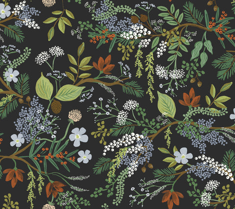 RI5166 Black Juniper Forest Wallpaper