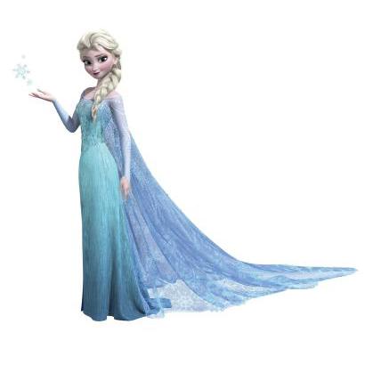 Murals Frozen Elsa Giant Wall Decal With Glitter