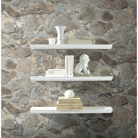 RMK9096WP Weathered Stone Peel & Stick Wallpaper