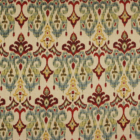 Sandoa Flame Ikat Heavy Upholstery Fabric
