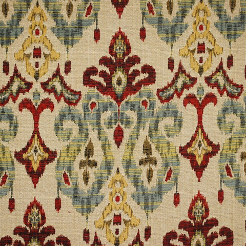 Sandoa Flame Ikat Heavy Upholstery Fabric
