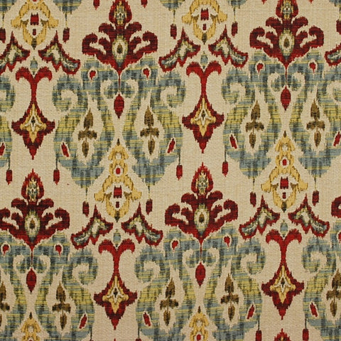 Sandoa Flame Ikat Heavy Upholstery Fabric