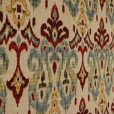 Sandoa Flame Ikat Heavy Upholstery Fabric