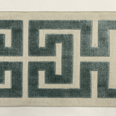 Skyrise Teal 7 inch Velvet Europatex Tape Trim