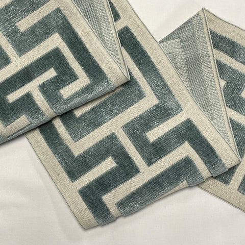 Skyrise Teal 7 inch Velvet Europatex Tape Trim