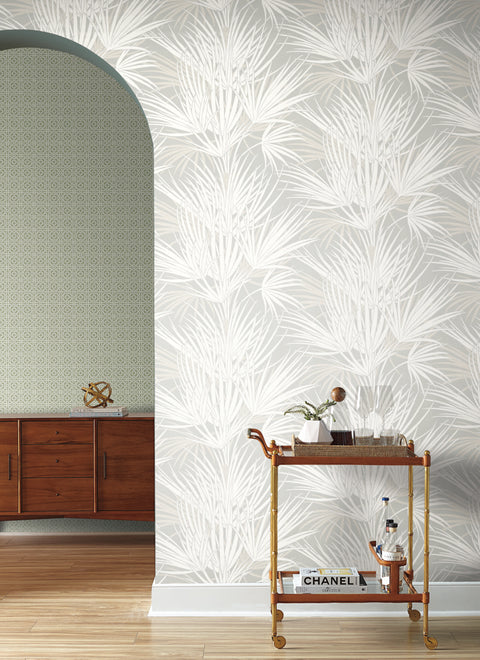 SS2541 Gray Palmetto Wallpaper
