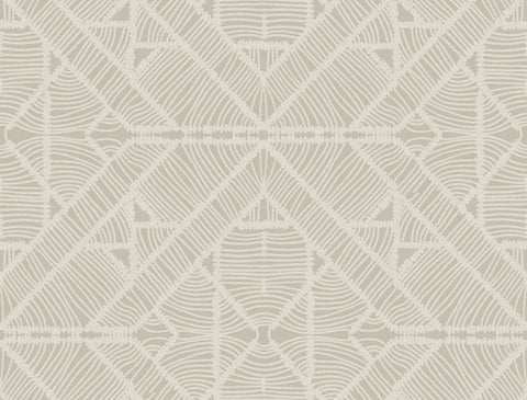 TC2703 Taupe Diamond Macrame Wallpaper
