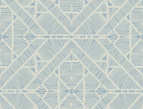 TC2704 Blue Diamond Macrame Wallpaper