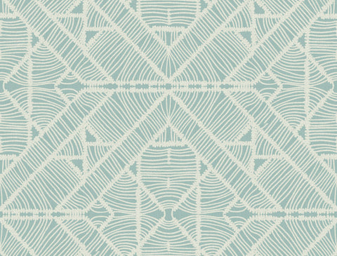 TC2705 Aqua Diamond Macrame Wallpaper