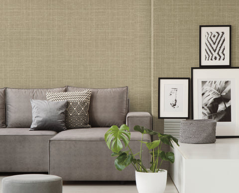 TD1029 Browns Washy Plaid Wallpaper