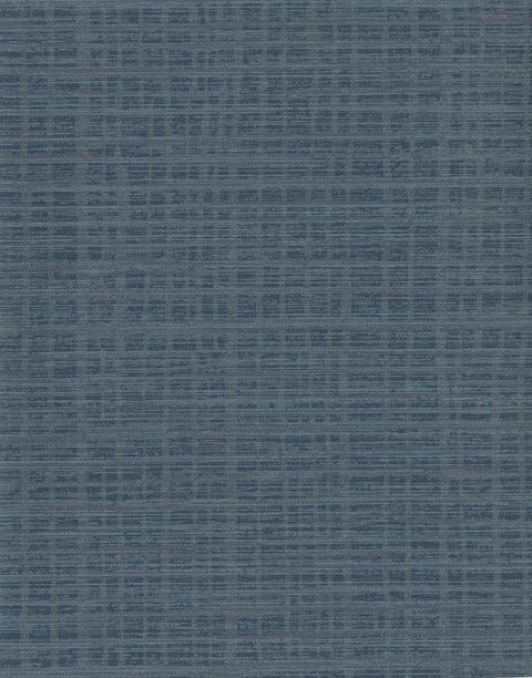 TD1030 Blues Washy Plaid Wallpaper
