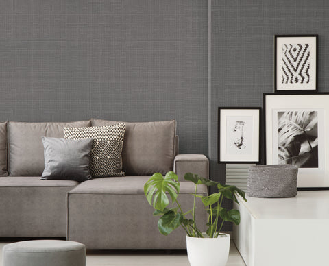 TD1031 Blacks Washy Plaid Wallpaper