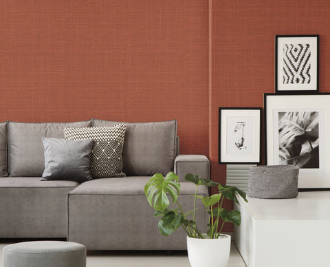 TD1032 Reds Washy Plaid Wallpaper