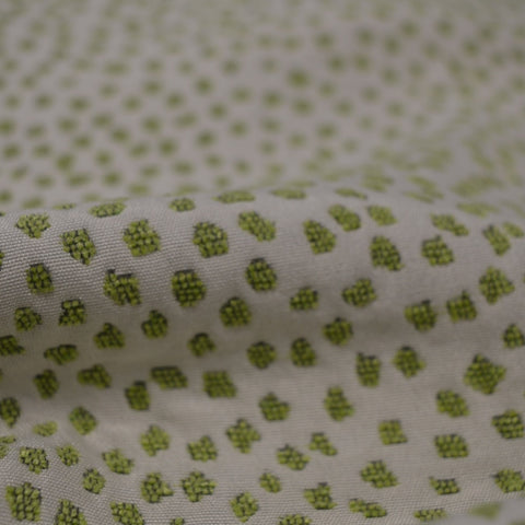 Close up of abstract patterned fabric suited for upholstery