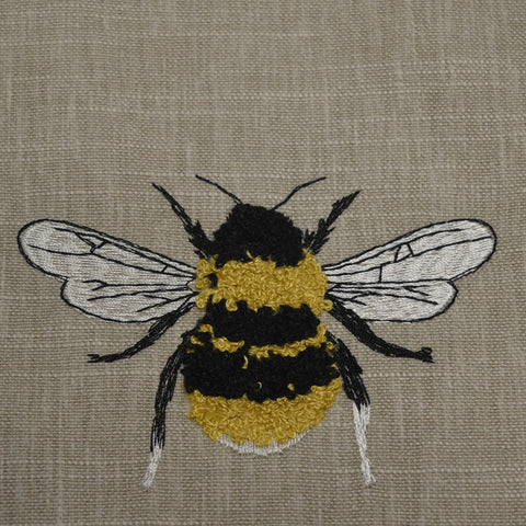 Swavelle Mill Creek Busy Bee Linen embroidered bee