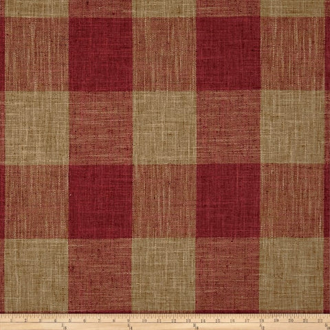 Check Please Red Pepper P Kaufmann Fabric