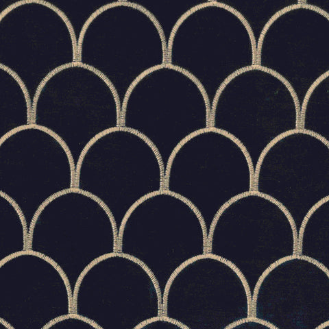 Arya Midnight Gold Regal Fabric