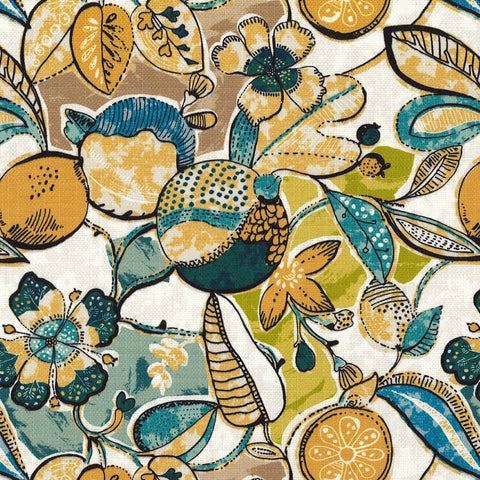 Duxbury Aqua Regal Fabric
