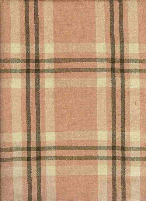 Miami Plaid Blush Laura Kiran Fabric