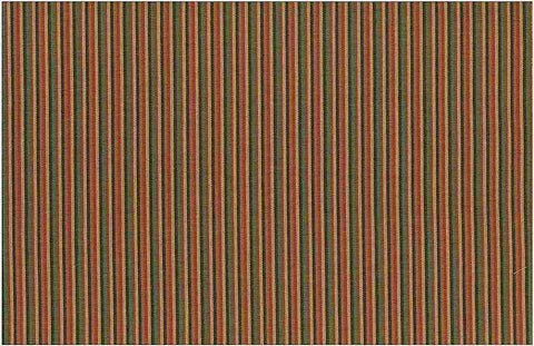 Portland Pinstripe Brown Multi Laura Kiran Fabric