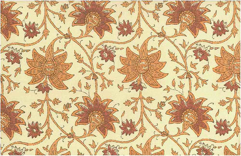Shiraz Print Melon Laura Kiran Fabric