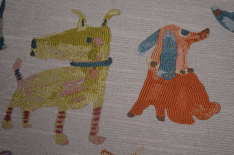 Wag A Tude fabric Dogs close up