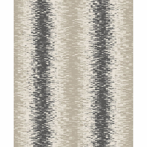 Quake Taupe Abstract Stripe Wallpaper