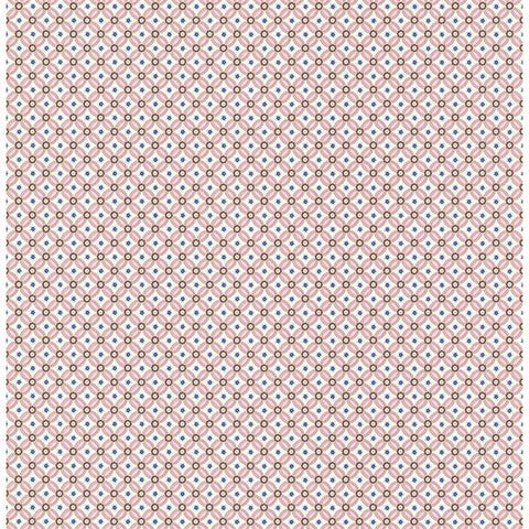 Eebe Pink Floral Geometric Wallpaper