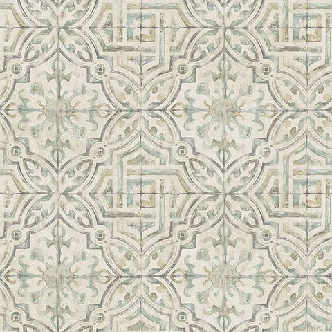 3117-12335 Sonoma Olive Spanish Tile Wallpaper