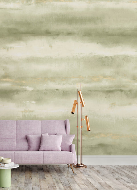4202-367591M Aveline Green Wall Mural