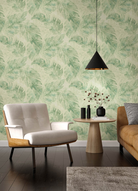 4202-416121 Sanne Green Palm Wallpaper