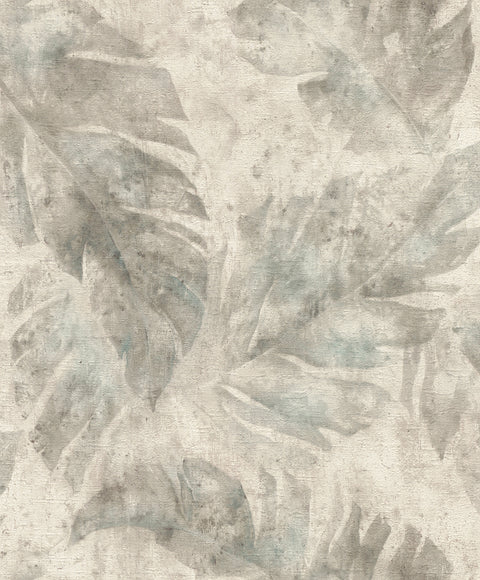 4202-416138 Sanne Grey Palm Wallpaper