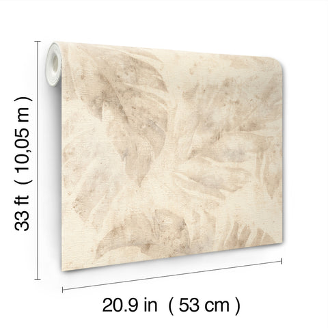 4202-416145 Sanne Beige Palm Wallpaper