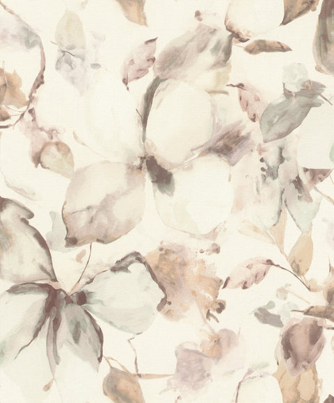 4202-481235 Liliana Neutral Floral Wallpaper