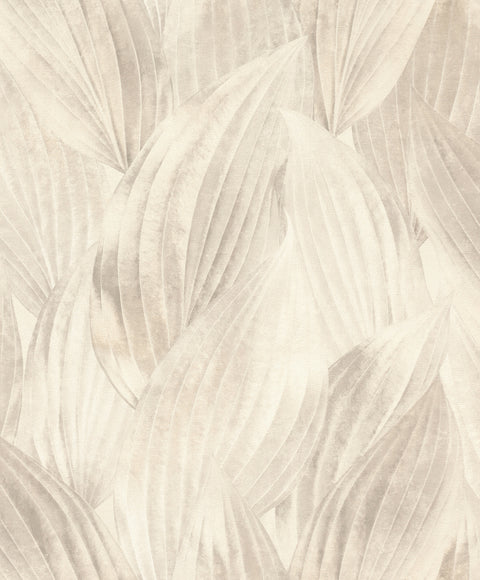 4202-571516 Melora Light Grey Leaf Wallpaper