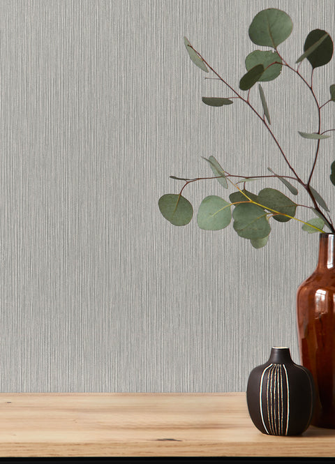 4202-844368 Oren Grey Shimmering Striations Wallpaper