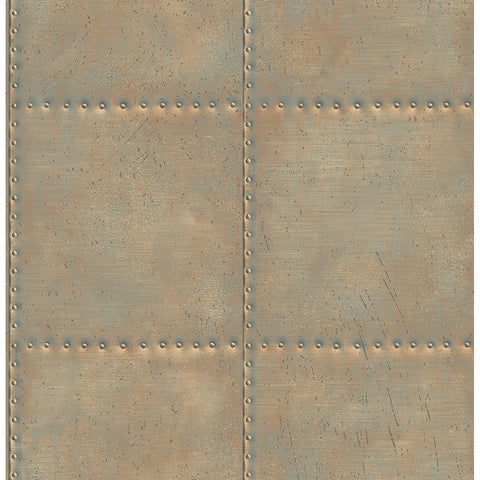 Scrap Wood Turquoise Weathered Texture Wallpaper