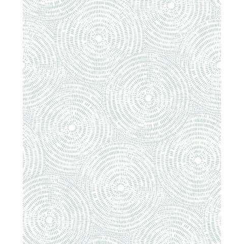 Ripple Light Blue Shibori Wallpaper