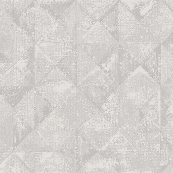 2976-86554 Demir Grey Distressed Geometric Wallpaper