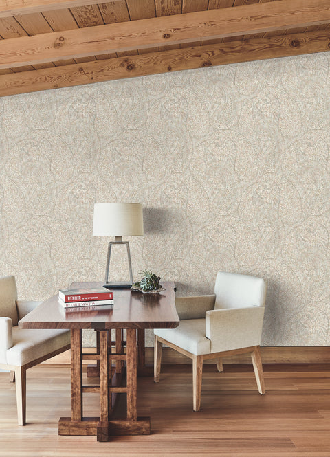 BO6653 Pink Kashmir Dreams Paisley Wallpaper