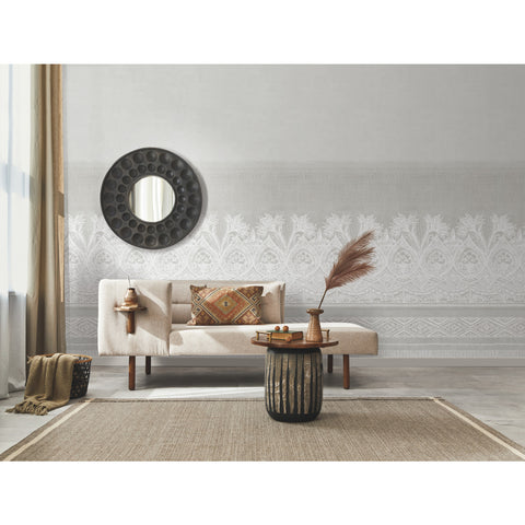 BO6742M White Gray Henna Wallpaper Mural