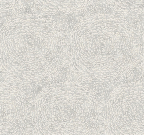 BO6752 Gray Floret Wallpaper