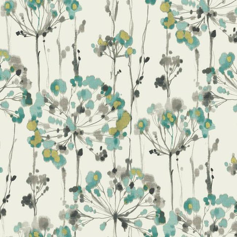 CN2102 Turquoise Flourish Wallpaper