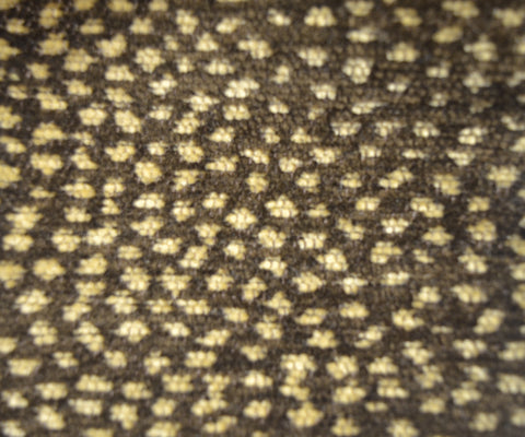 Siamese Nugget/Coffee Reversible Chenille Animal Print Upholstery Fabric