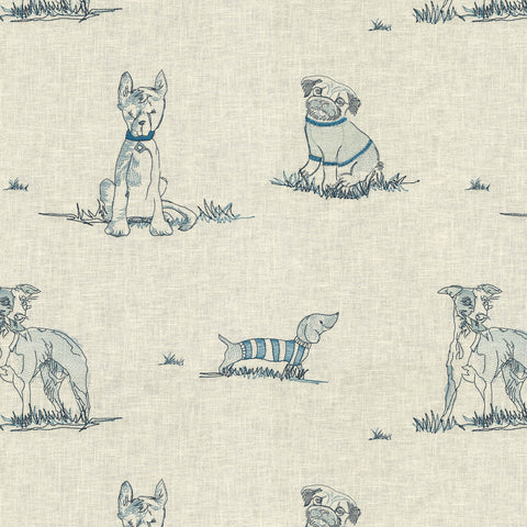 Dog Days EMB Porcelain P/K Lifestyles Fabric